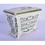A ROYAL DOULTON HUNTLEY & PALMERS CHEST OF DRAWERS BOX AND COVER There was an on Old Woman, who live