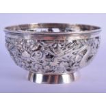 A 20TH CENTURY CHINESE SILVER BOWL. 11.5cm diameter, height 6cm, weight 164g