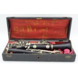 A cased Buffet Crampon clarinet .