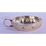 AN ANTIQUE SILVER WINE TASTER. 116 grams. 11 cm x 8 cm.