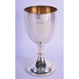 AN ANTIQUE SILVER GOBLET. Sheffield 1919. 141 grams overall. 14 cm x 7 cm.