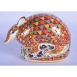 Royal Crown Derby paperweight armadilo. 10cm High