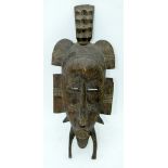An African Baule Tribal mask 47cm .