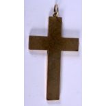 A BRASS CRUCIFIX 7cm x 4.3cm, weight 11.51g