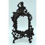 A metal classical form photo frame 36 x 18cm.