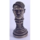 A HITLER DESK SEAL. 8cm high, 3.5cm diameter