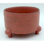 A Chinese Song pottery tripod censer. 9 x 13cm