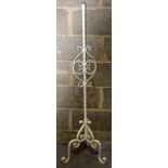 A vintage cast iron light stand 130 cm.