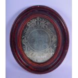 A RARE 18TH CENTURY ENGLISH MIDLANDS CUT GLASS COUNTRY HOUSE MIRROR engraved by Robert Hudson of New
