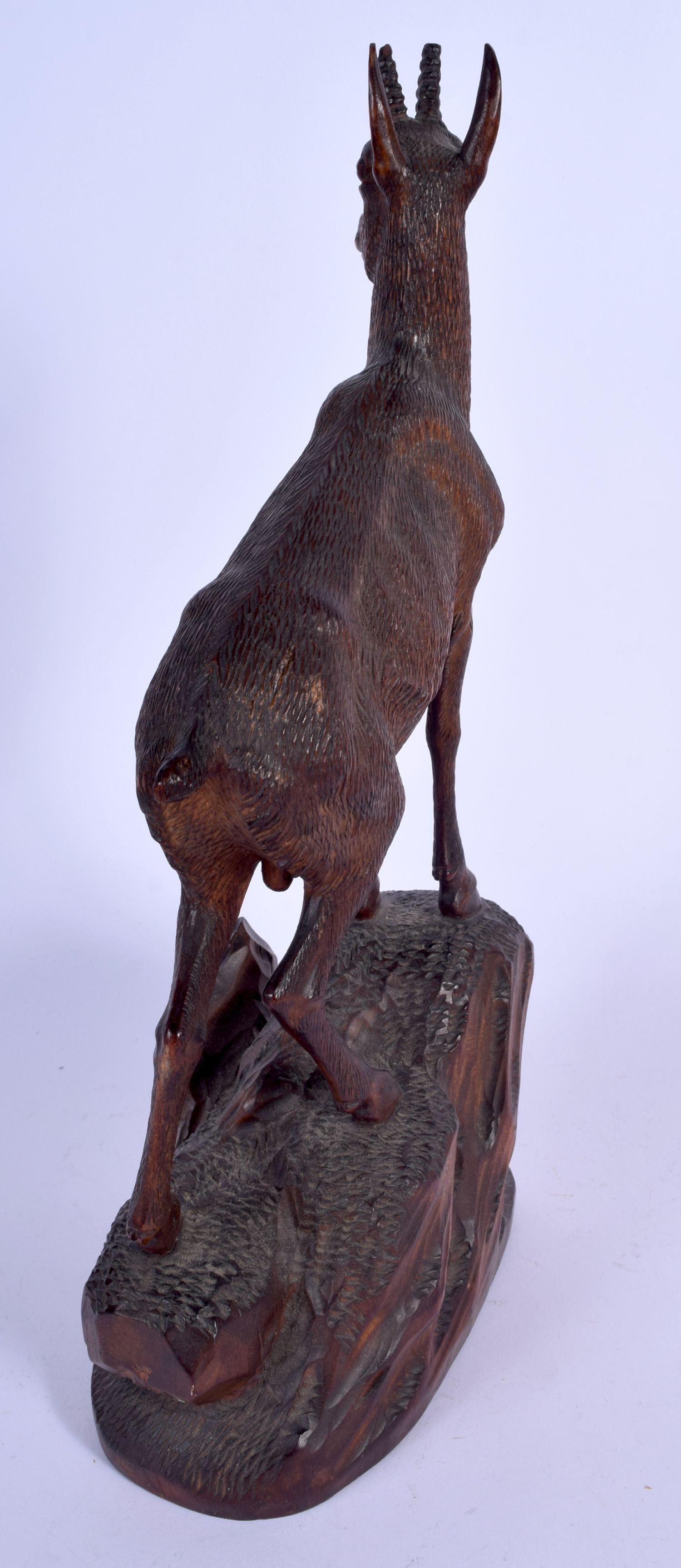 A 19TH CENTURY BAVARIAN BLACK FOREST FIGURE OF A MOUNTAIN GOAT by J Baud, modelled upon a naturalist - Image 3 of 5