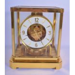 A JAEGER LE COULTRE BRASS ATMOS CLOCK No 365793. 25 cm x 18 cm.