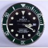 A CONTEMPORARY ROLEX DEALERSHIP CLOCK 34CM