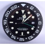 A ROLEX SHOP DISPLAY ADVERTISING WALL CLOCK. 33 cm diameter.