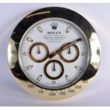 A CONTEMPORARY ROLEX DEALERSHIP CLOCK 34CM