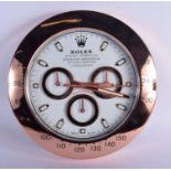 A CONTEMPORARY ROLEX DEALERSHIP CLOCK 34CM