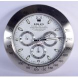 A CONTEMPORARY ROLEX DEALERSHIP CLOCK 34CM