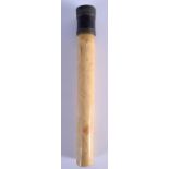 AN ANTIQUE IVORY BATON. 24 cm long.