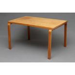 ALVAR AALTO (1998-1976), for Finmar Ltd., a birch and ply bentwood dining table, Finmar label, 48" x