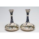 A PAIR OF MOORCROFT JUNEBERRY "YACHT" VASES, 2001, designed by Anji Davenport, both signed and