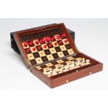 A JAQUES "IN STATU QUO" PATENT IVORY CHESS SET similar to the previous lot in ivory (Est. plus 21%