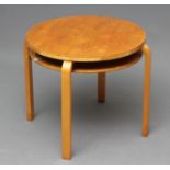 ALVAR AALTO (1898-1976), for Finmar Ltd., a Model No.906, two tier coffee table in birch and ply,