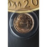 AN ELIZABETH II "DIAMOND JUBILEE" PROOF HALF SOVEREIGN, 2012, in sealed capsule and pull-out