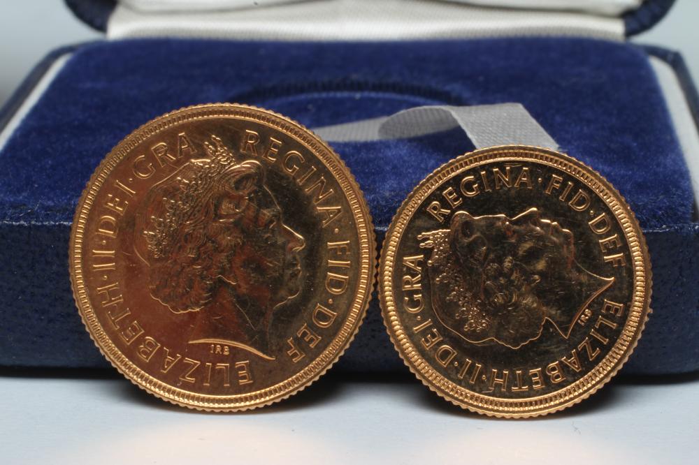 AN ELIZABETH II SOVEREIGN AND HALF SOVEREIGN, 2000, cased with certificates (2) (Est. plus 17.5% - Image 3 of 3