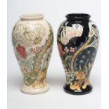 A MOORCROFT GOLDEN LILY VASE, 1994, designed by Sally Tuffin, of inverted baluster form,