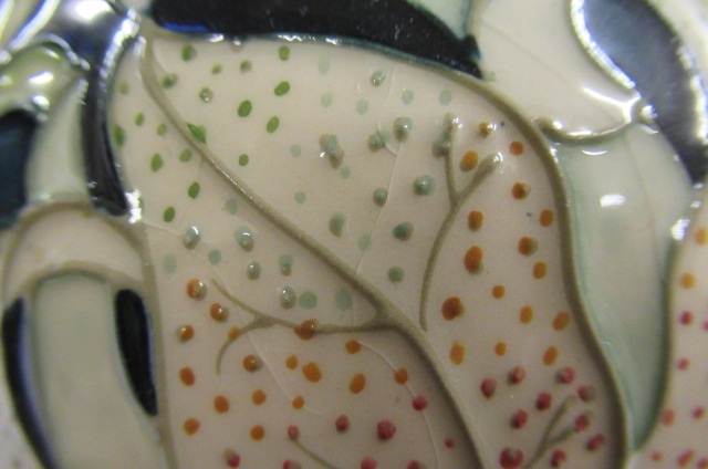 A MOORCROFT GOLDEN LILY VASE, 1994, designed by Sally Tuffin, of inverted baluster form, - Image 6 of 8