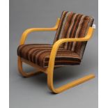 ALVAR AALTO (1889-1976) for Finmar Ltd., a Model No. 402 bentwood cantilevered armchair in laminated