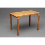 ALVAR AALTO (1998-1976), for Finmar Ltd., a birch and ply bentwood dining table, no label, 39" x