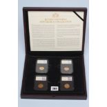 A "QUEEN VICTORIA SOVEREIGN COLLECTION" comprising 1863 YH, 1879 St George, 1889 JH and 1900 OH, all