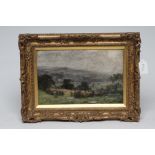 WILLIAM GREAVES (1852-1938), "Wharfedale Near Otley", oil on board, signed, Tib Lane Gallery,
