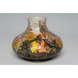 A MOORCROFT DANDELION VASE, 1995, designed by Sally Tuffin, of squat baluster form, No.184 of a