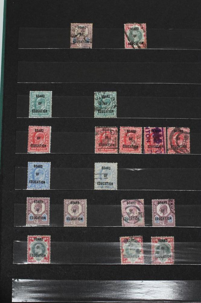 A PART FILLED STOCKBOOK PURPORTING TO BE GB OVERPRINTS, not guaranteed (Est. plus 21% premium inc. - Image 7 of 9