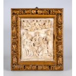 A EUROPEAN ALABASTER RELIEF PLAQUE The Adoration of the Magi, possibly Flemish Malines 17th