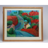 DAVID HOCKNEY (b.1937), The Road to York through Sledmere", 1997, lithograph in colours, signed,