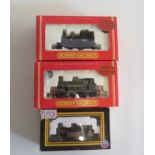 Hornby R2100 0-6-0 Terrier in S.R. green, R2093 0-4-0 Pug in B.R. black and Dapol 0-6-0 Terrier