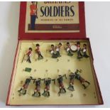 Britains No 2096 Pipes and Drums of the Irish Guards, one figure damaged, G (Est. plus 21% premium