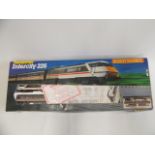 Hornby Intercity 125 Train Set with five additional goods wagons and plastic farm animals, boxed,