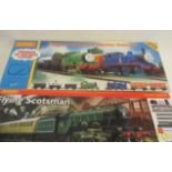 Hornby Thomas the Tank Engine Set with Thomas and Percy locomotives and wagons, boxed G-E, a