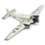 Marklin J52 Constructor Plane finished in grey and black, D-A LBA on wings, no mechanism present,