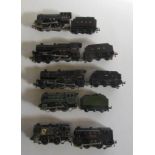 Trix Twin locomotives comprising L.M.S. 4-4-0 tender locomotives, L.N.E.R. 0-4-0 tender