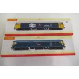 Hornby Class 50 Resolution in B.R. blue and Class 50 Ark Royal in B.R. blue, boxed, G-E (Est. plus