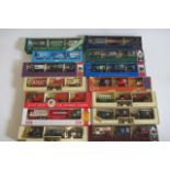 Fourteen Lledo Vintage Vehicle Sets including North Yorkshire Moors Railway, Exchange and Mart and