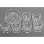 A WATERFORD SEVEN PIECE FRUIT SET comprising six dishes and serving bowl (Est. plus 21% premium inc.