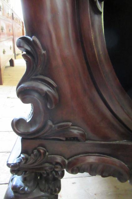 A WILLIAM IV ROSEWOOD SOFA, the show wood frame carved with flowers and scrollwork, button - Image 11 of 15