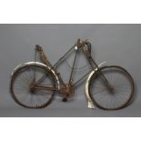 A LISTER "DURSLEY PEDERSEN" BICYCLE, c.1905, with duplex tubing and cord hammock saddle (Est. plus