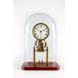 AN ENGLISH BRASS ELECTRIC TABLE CLOCK by Eureka Clock Company, 20th century, No. 7328 Patent No.