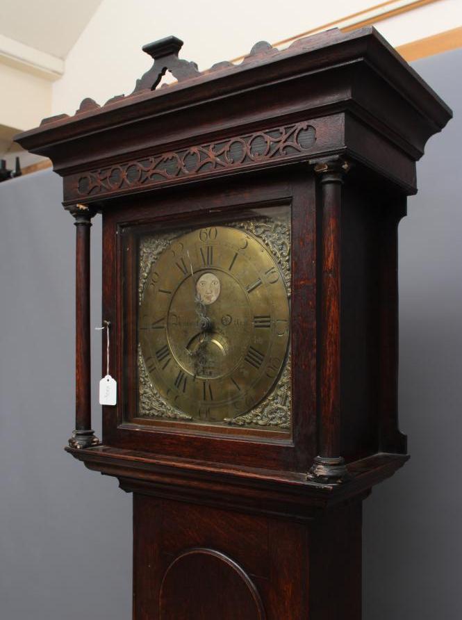 A GEORGE III OAK LONGCASE CLOCK by Roberts, Otley, the thirty hour movement with anchor escapement - Image 2 of 4